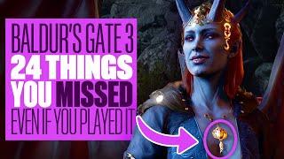 24 Things In Baldurs Gate 3 You Missed Even If You Played It - BALDURS GATE 3 SECRETS + DETAILS