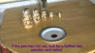 How to test if jam has set  reached setting point