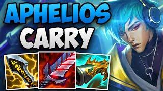APHELIOS SOLO CARRY GAMEPLAY IN CHALLENGER  CHALLENGRE APHELIOS ADC  Patch 14.10 S14
