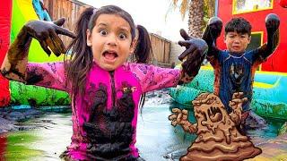 Eric and Ellie Muddy Pool Adventure