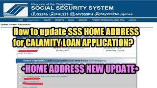 How to update SSS HOME ADDRESS?