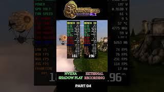 Nvidia ShadowPlay VS External Heaven Benchmark Part 4 #shorts
