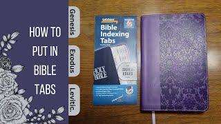 How To Put In Bible Tabs