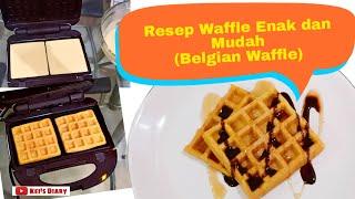 Resep Waffle Enak dan mudah Belgian Waffle