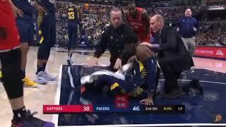 Victor Oladipo Breaks His Leg\Knee Injury Pacers vs Raptors NBA New