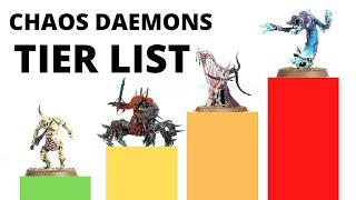 Chaos Daemons Units Tier List - The Best and Strongest Warpspawn in the Warhammer 40k Codex