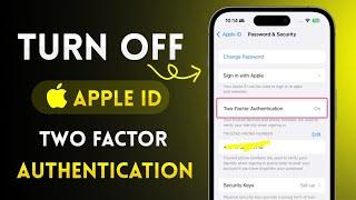 How to Turn Off Two-Factor AuthenticatiorYour Apple ID on iPhone