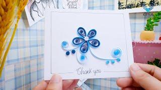 KWFB06 Create Special Paper Designs Flower Greeting Card Of The Sea  Kathy Walton Faith Ballard