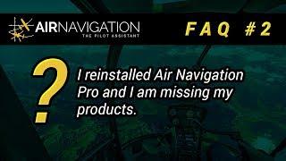 Air Navigation Pro - FAQ Find my product after reinstall