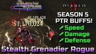 I Tested the Stealth Grenadier Rogue in the Season 5 PTR Patch 1.5.0 - Diablo 4 Build Guide