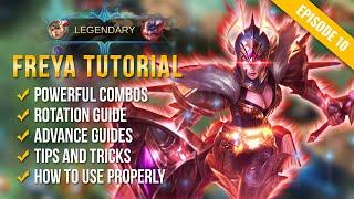 FREYA Tutorial & Guide 2022 English Skills Combo Rotation Tips & Tricks  Mobile Legends  ML