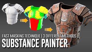 Fast masking technique in Substance Painter  3 Different Methods -- English version