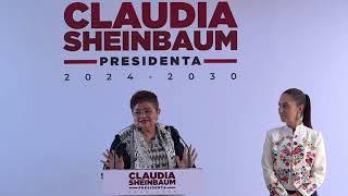 Conferencia de prensa de la Dra. @Claudiashein tres iniciativas de reforma