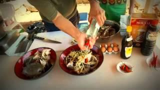 Fresh steamed mud crab with eggwhite young ginger and Chinese rice wine