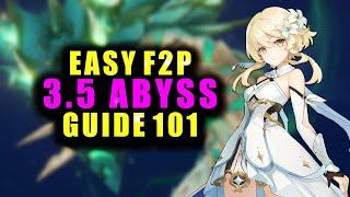 3.5 SPIRAL ABYSS GUIDE F2P FRIENDLY No 5-Stars Needed  Genshin Impact