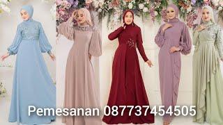 Model Gamis Brokat Terbaru Mewah Kumpulan Dress Asri Top Part 11