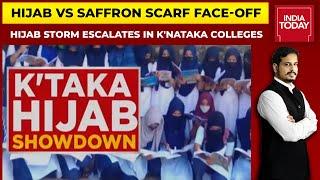 Hijab Vs Saffron Scarf Face-Off Escalates In Karnataka Students Hit Streets Studies On Backburner