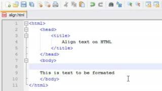 How to Create Web Pages Using HTML  How to Align Text in a Web Page