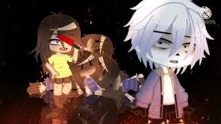 DETERMINATION  Undertale gcmv Sans vs Chara singing battle