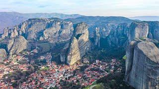 Meteora Monasteries Thessaly Greece 4K