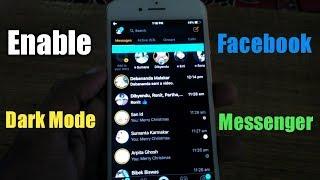 How To Enable Dark Mode On Facebook Messenger ios  Activate Dark Theme On Facebook Messenger iPhone