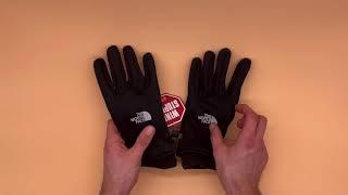 Перчатки TNF фирменные The North Face Winter Black зимние мужские сенсорные перчатки Черный