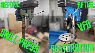 Chinese drill press  Restoration  Variable frequency drive