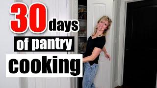 I COOKED OUT OF MY PANTRY FOR 30 DAYS  PANTRY COOKING CHALLENGE  Pantry Challenge 2024