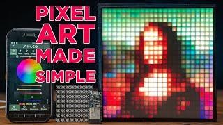 How to make Custom Pixel Art with NO CODE on Any LED Grid - GlowBit Matrix With WLED & ESP32ESP8266