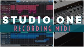 Studio One - How to Record MIDI