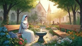 Divine Meditations l Lofi Music Gregorian Chants and a Nuns Prayer in a Serene Garden