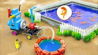 Wadidau diy tractor supply water pump diesel engine science project  fish farming science project