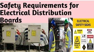 Safety for Temparory Electrical Distribution Board DB & Sub DB on Work place. safety in DB