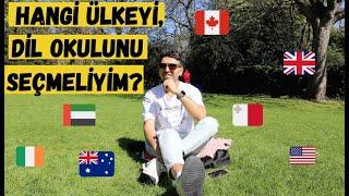 Dil Okulu İçin Ülke Seçimi - Avustralya Kanada İrlanda Malta Dubai İngiltere Yeni Zellanda??