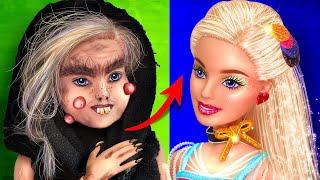 16 DIYs for Poor Barbie transformation to Beautiful  Funny Doll video