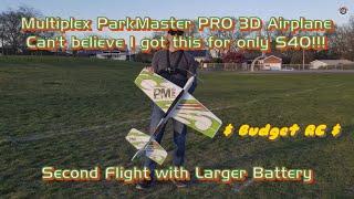 Multiplex ParkMaster PRO 3D RC Airplane - Second Flight I cant believe I got this for only $40