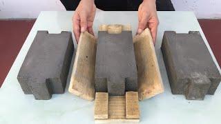 Its Very Easy To Create Cement Blocks From Wooden Molds