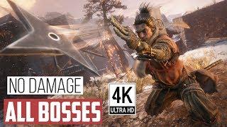 Sekiro Shadows Die Twice - All Bosses & Ending No Damage PC 4K60fps