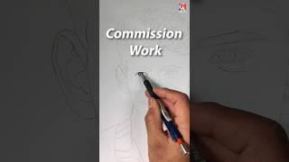 Commission Work Portrait  pencil drawing #shorts #youtubeshorts #viral #portrait