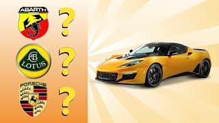 QUIZ AUTO  DEVINE LA MARQUE DE VOITURE⎢CAR LOGO QUIZ ⎢20 Logos de voitures de sport à trouver   