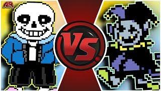 SANS vs JEVIL Undertale vs Deltarune Animation  Cartoon Fight Club Episode 298