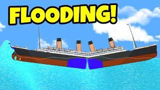 Sinking Titanic GETS CUT IN HALF - Floating Sandbox Simulator