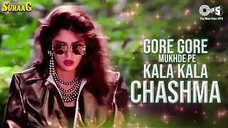 Gore Gore Mukhde Pe Kala Kala Chasma - Suhaag 1994 Akshay Kumar Nagma  Udit Narayan Alka Yagnik