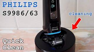 Philips S998663 shaver • How to use quick clean