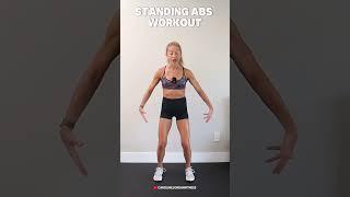 10 Min ALL STANDING ABS WORKOUT  With Weights  GET 6-PACK Quick + Effective  #carolinejordan