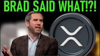 BRAD CAVES IN as XRP HOLDS