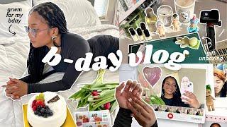 BIRTHDAY VLOG  grwm huge gift unboxing bday freebies k-photobooth art exhibit k-bqq etc.