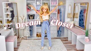 DIY Barbie Doll Walk-in Dream Closet & Vanity