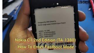 Nokia C1 2nd Edition TA-1380 How To Enter Fastboot Mode