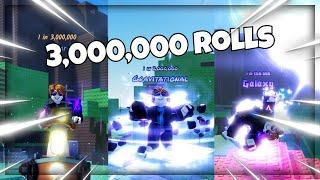 Revealing My 3000000 Rolls Collection  Sols RNG